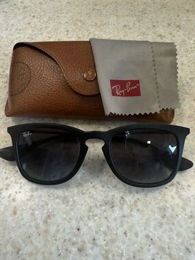 Ray-Ban Black Slim Metal Temple Sunglasses (RB4221)